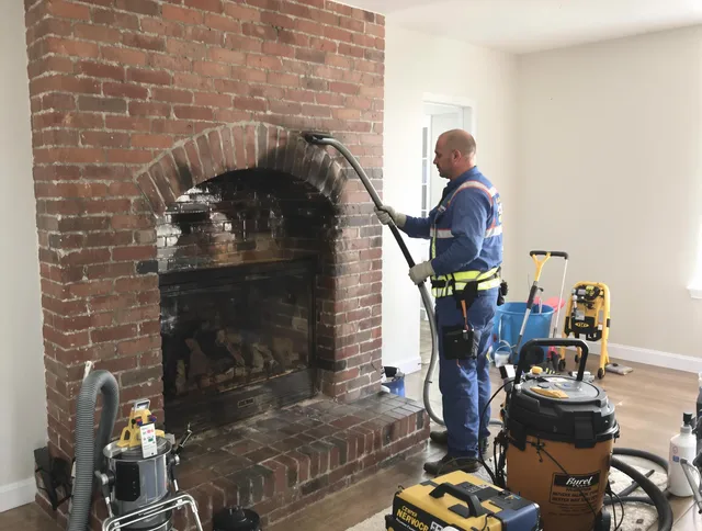 Rocky Hill Chimney Sweep expert performing detailed chimney sweep in Rocky Hill, CT