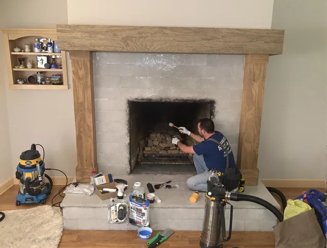 Detailed creosote removal process by Rocky Hill Chimney Sweep in Rocky Hill, CT
