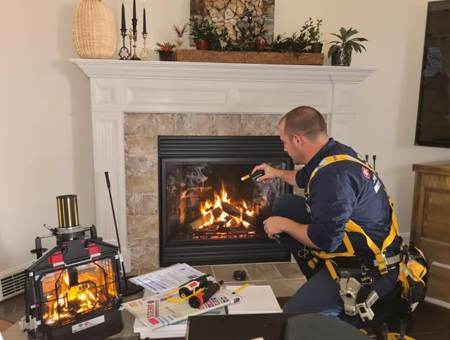 Safety-focused fireplace inspection by Rocky Hill Chimney Sweep in Rocky Hill, CT