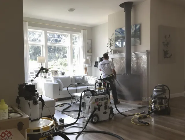 Soot removal service by Rocky Hill Chimney Sweep for a fireplace in Rocky Hill, CT