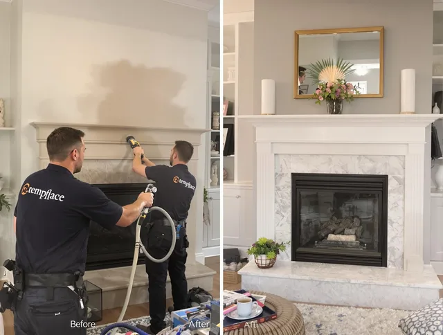 Professional soot removal by Rocky Hill Chimney Sweep team in Rocky Hill, CT